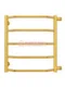 Виктория П5 - водяной полотенцесушитель, боковое подключение, цвет золото