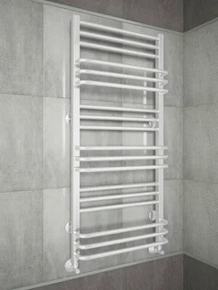 Sorento White - белый полотенцесушитель с чередующимися перекладинами