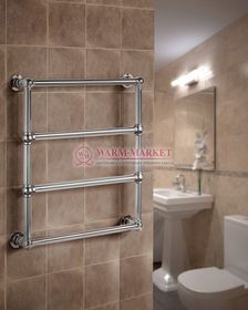 Полотенцесушитель Warmer Bomond в ретро стиле 700х500 мм, 4 перекладины