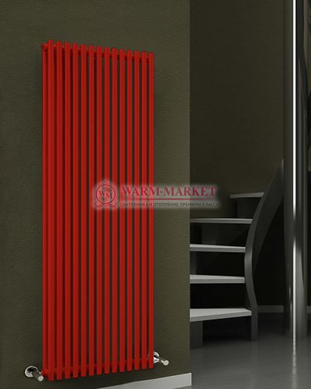 Garmonia A25 V2 - вертикальный трубчатый радиатор высотой 1784 мм красного цвета