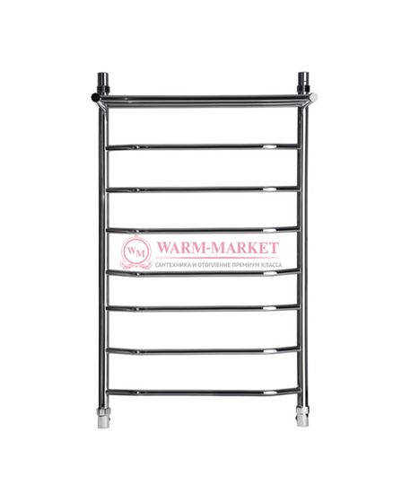 Galant 6 (трапеция) - водяной полотенцесушитель с полкой из нержавеющей стали