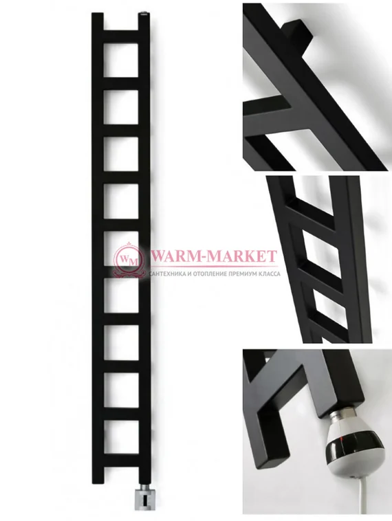 Quadro Q11 Easy - электрический дизайн-полотенцесушитель из нержавеющей стали