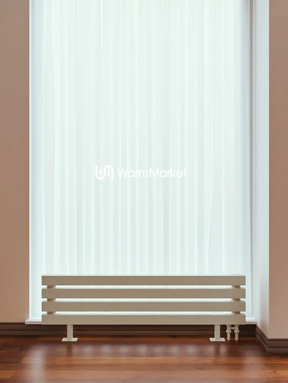 Bareng Livian ZN 800 - напольный трубчатый радиатор шириной 800 мм, нижнее правое подключение