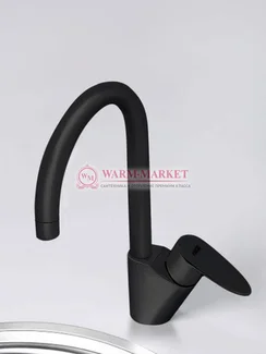 Смеситель для кухни Leine черный 3507-Bl