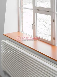 Горизонтальный трубчатый радиатор KZTO Paralleli g2 1034 шаг 25