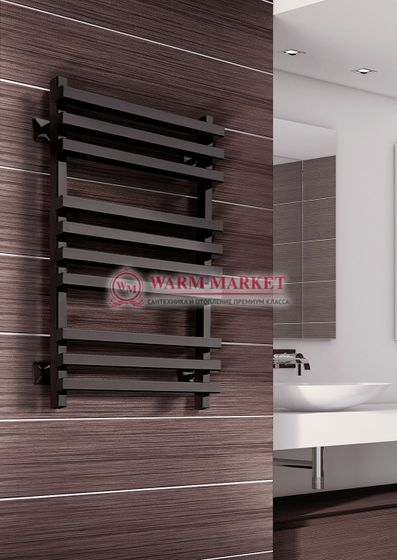 Quadro K-электрический полотенцесушитель из квадратного профиля с перекладинами внахлест