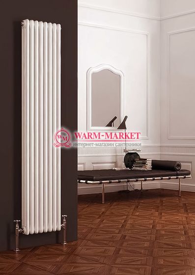Вертикальный трубчатый радиатор Dia Norm 3180 трехтрубный, нижнее правое/левое подключение