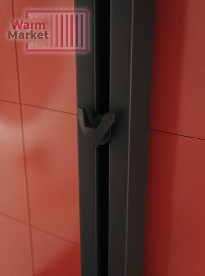 Axxinot Cardea 60х30 VE - вертикальный электрический радиатор высотой 1250 мм, 5 секций