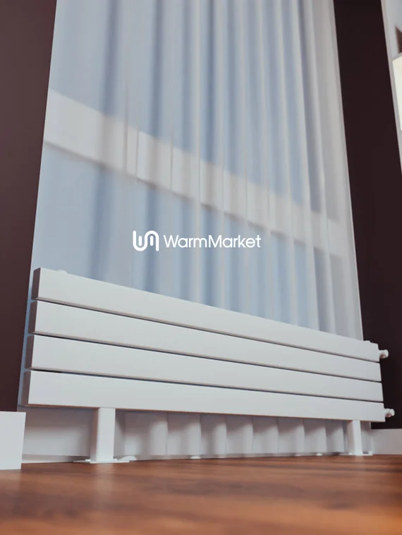 Bareng Temper ZN 700 - напольный трубчатый радиатор шириной 700 мм, боковое подключение