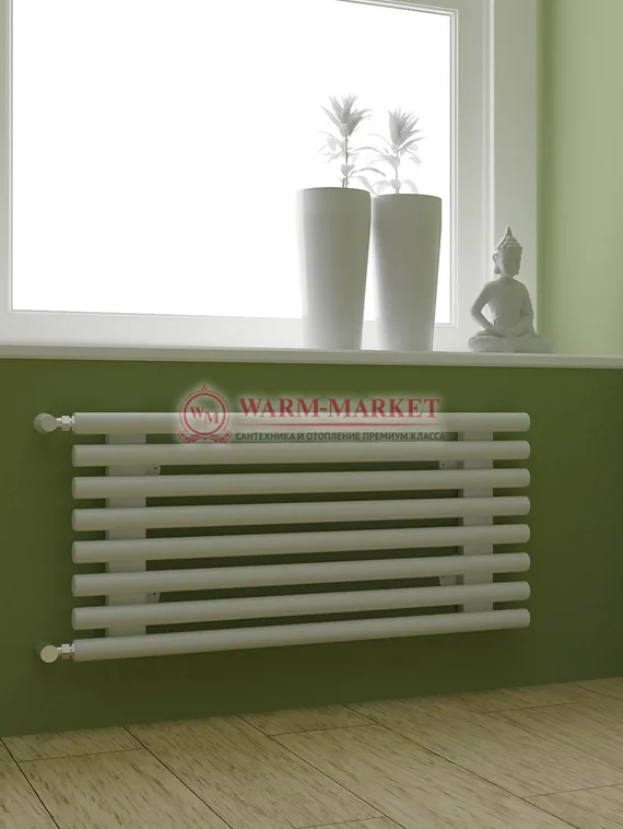 WH Round 2200 G - горизонтальный стальной трубчатый радиатор шириной 2200 мм