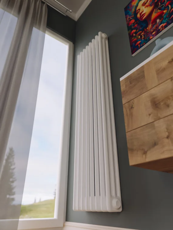 Bronto Pipe 3120 - трехтрубный трубчатый радиатор высотой 1200 мм, нижнее подключение