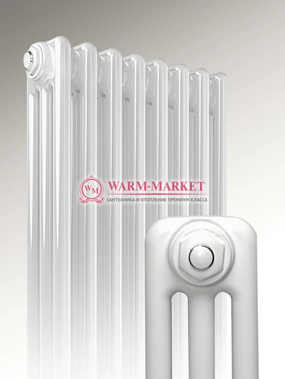 Трубчатый радиатор, трехтрубный с боковым подключением