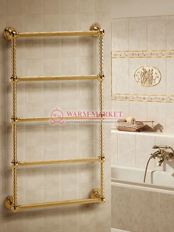 Полотенцесушитель Warmer Vintage в ретро стиле 1000х500 мм, 5 перекладин