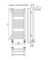 Аврора П16-1- водяной полотенцесушитель с полкой, нижнее подключение, белый