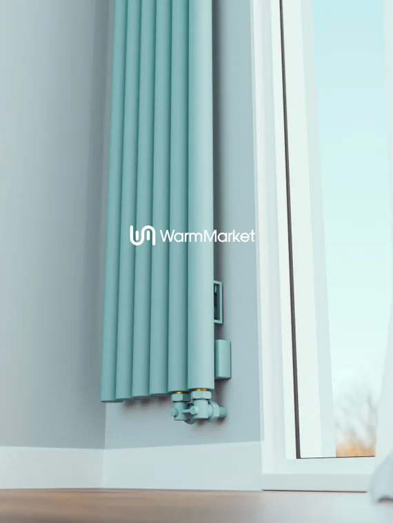 Bareng Monte V 2500 - вертикальный трубчатый радиатор высотой 2500 мм, нижнее правое подключение