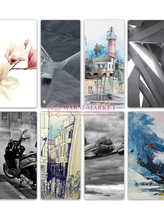 Электрический дизайн-конвектор Chinook Electro шириной 300 мм