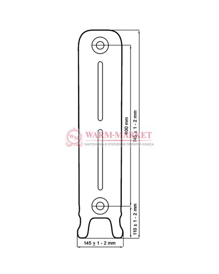 Leeds - чугунный дизайн радиатор