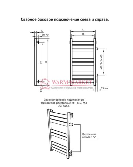 Полотенцесушитель ArtofSpace Simplex