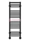 Аврора П20-1 - электрический полотенцесушитель с полкой, черный