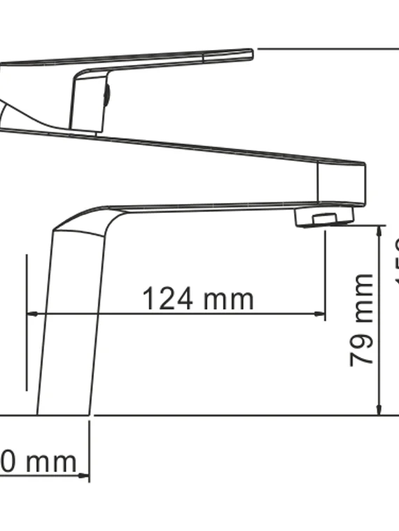 Смеситель для умывальника черный Donau 5303-Bl