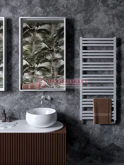 Mandarino Quadrata 500х1200 - цветной полотенцесушитель из анодированного алюминия, модель 21/101