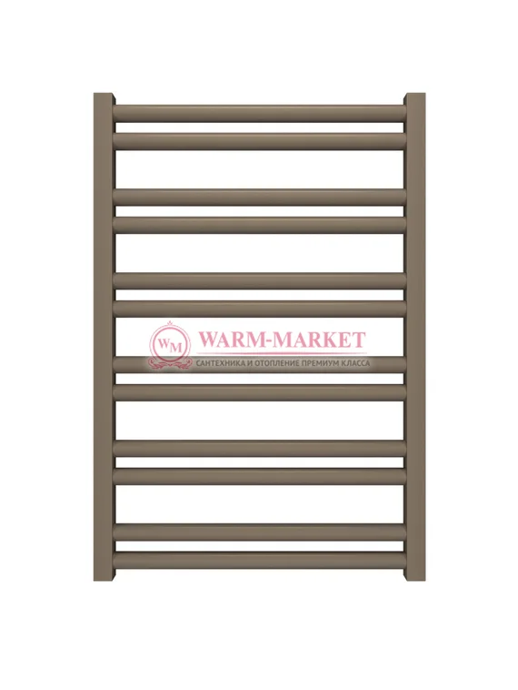 Mandarino Tubo 500х800 - цветной полотенцесушитель из анодированного алюминия, модель 12/21