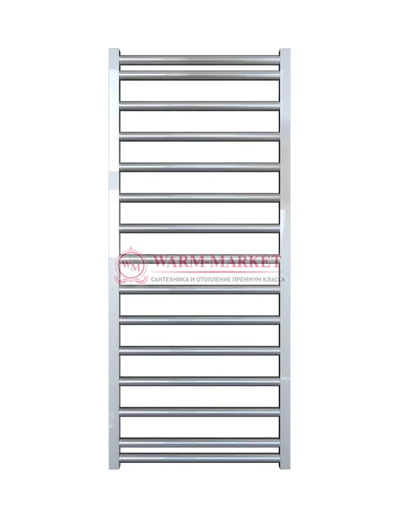 Mandarino Tubo 500х1200 - цветной полотенцесушитель из анодированного алюминия, модель 15/21