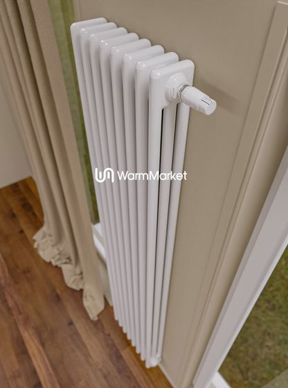 Bareng Softy 3160 - трехтрубный трубчатый радиатор высотой 1600 мм, нижнее подключение с термостатикой