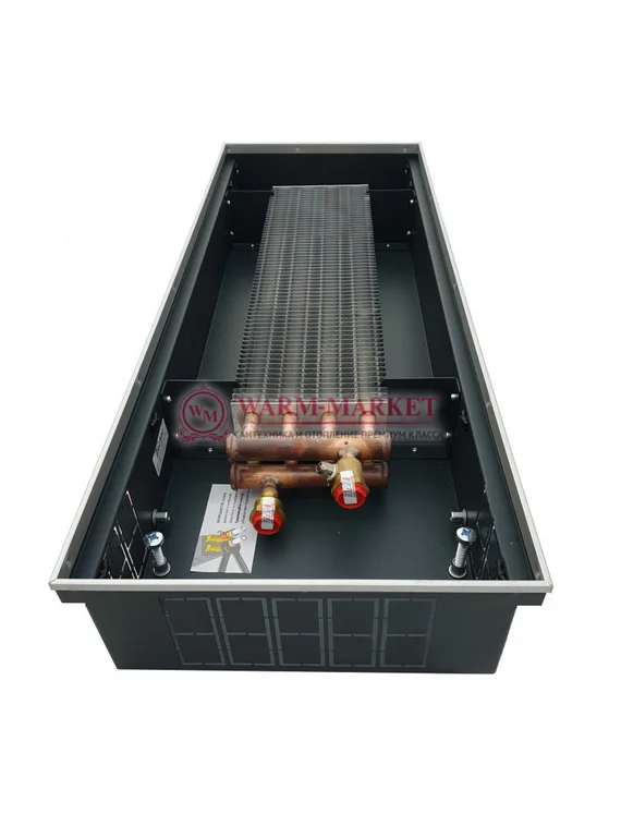 Внутрипольный конвектор Techno Power KVZ, высота 105 мм., ширина 300 мм., без решетки