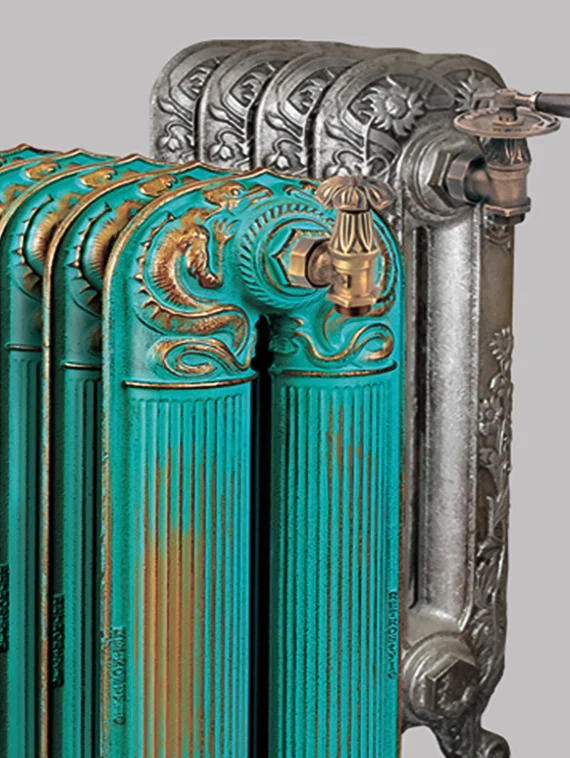 Покраска чугунных дизайн радиаторов Retro Style