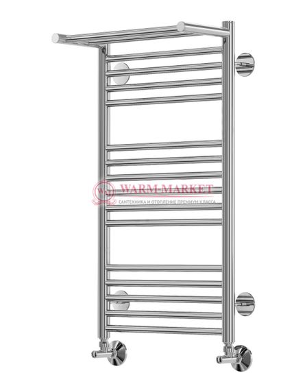 Аврора П16-2 - электрический полотенцесушитель с полкой