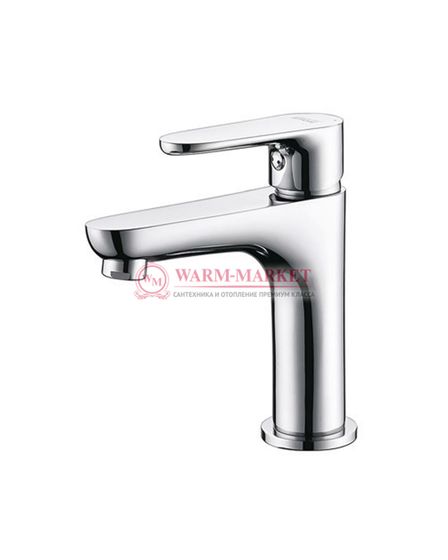 Смеситель для умывальника черный Leine 3504-Bl