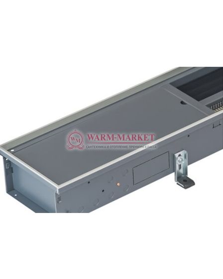 Внутрипольный конвектор Katherm QK шириной 215 мм с рулонной решеткой