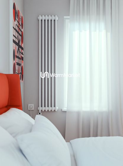 Bareng Softy Electric 2150 - электрический вертикальный двухтрубный трубчатый радиатор высотой 1500 мм