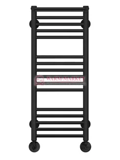 Аврора П16-1- водяной полотенцесушитель с полкой, нижнее подключение, черный