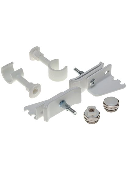 Монтажный комплект для трубчатого радиатора 4 точки (2 кронштейна и 2 упора)