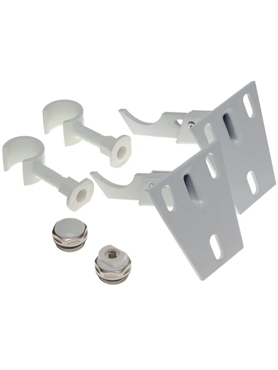 Монтажный комплект для трубчатого радиатора 4 точки (2 крюка и 2 упора)