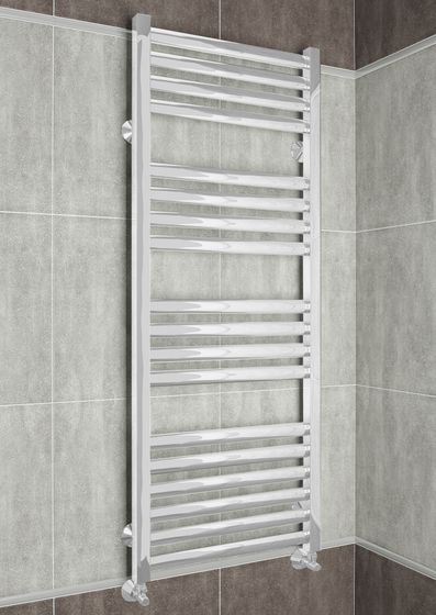 Greta  - водяной дизайн полотенцесушитель белого цвета.