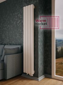 Axxinot Verde 60х60 V - вертикальный водяной радиатор высотой 1250 мм, 4 секции