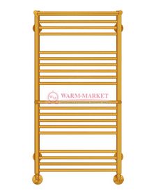 Аврора П20-3 - водяной полотенцесушитель с двумя полками, нижнее подключение, цвет золото