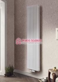 Вертикальный трубчатый радиатор Purmo Delta Lazerline 3180-8 секций, трехтрубный с нижним центральным подключением.