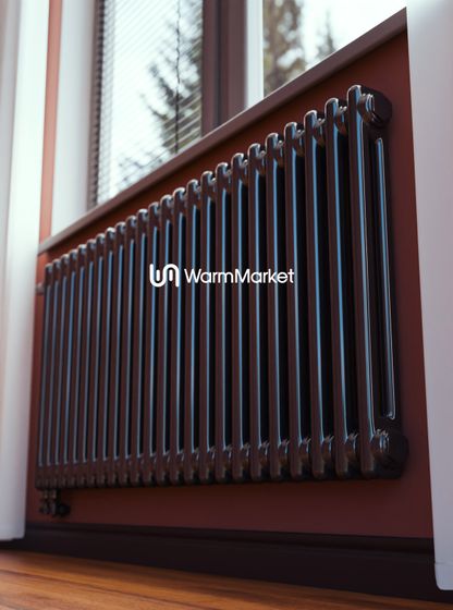Bareng Softy 2060 - двухтрубный трубчатый радиатор высотой 600 мм, нижнее подключение с термостатикой