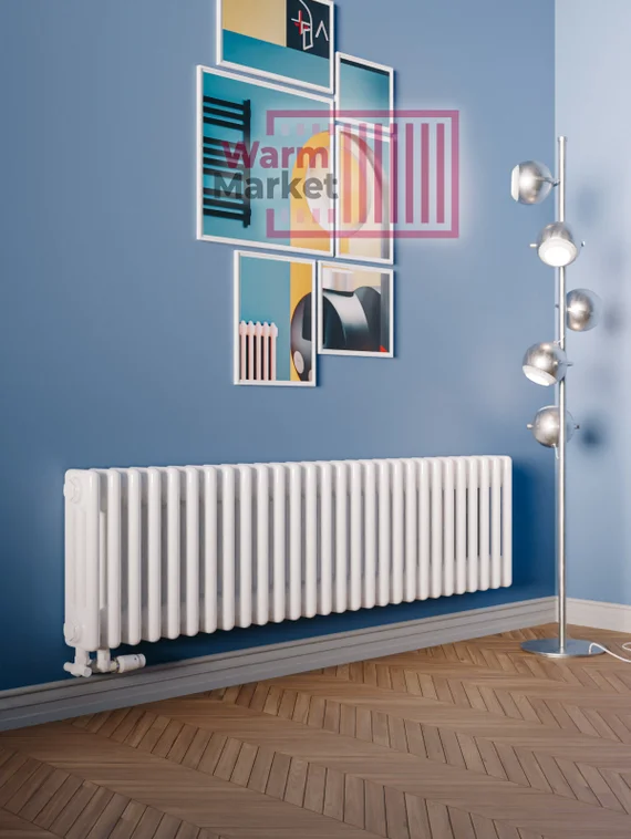 Трубчатый радиатор Solira 3030 N12 боковое подключение, белый (RAL 9016)