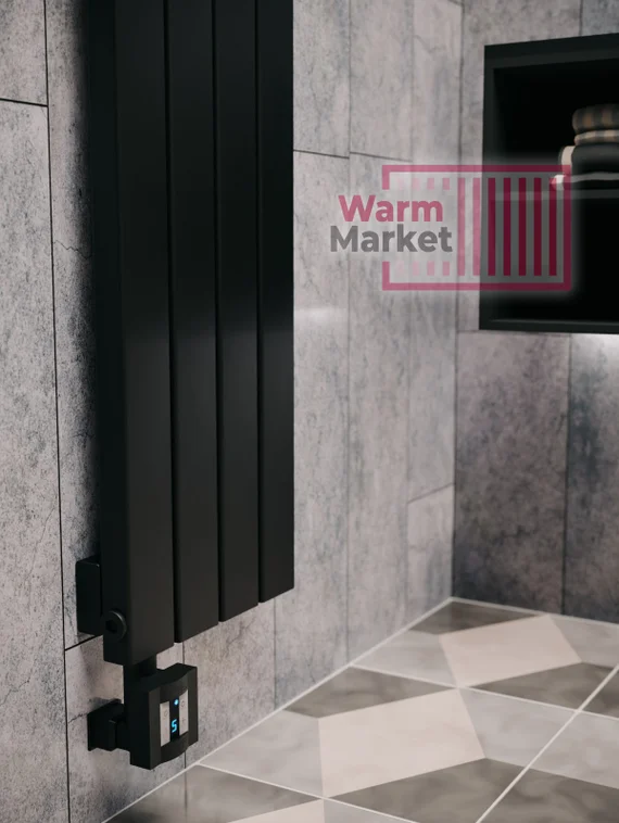 Axxinot Adero 30х60 VE - вертикальный электрический радиатор высотой 1250 мм, 10 секций