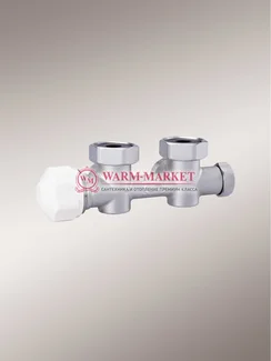 Tblock узел Hummel угловой с бойпасом, с 2 ниппелями G 1/2 х 3/4