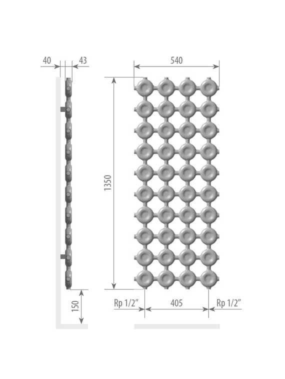 Радиатор «Maroc» - это вертикально расположенная безопасная батарея. Никаких острых углов и занятых квадратных метров! Дом, в котором установлен такой настенный радиатор, обязательно приобретет свою изюминку. Латунные элементы радиатора надежно соединены в единую систему, которая помимо отопительной функции выполнит еще и дизайнерскую. Отлично впишется в интерьер любого стиля – от лофта до хай тек. Трубы внутри радиатора покрыты антикоррозийным материалом, который защищает металл от ржавчины и агрессивных веществ.  Радиатор «Maroc» – лучшее решение для современных людей. Выполняется в различных цветах и вариациях только из качественных европейских материалов.