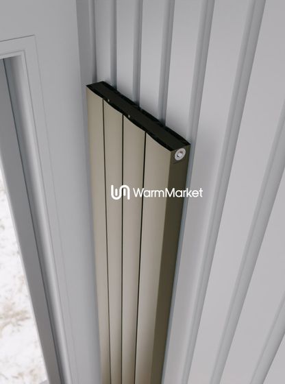 Вертикальный электрический алюминиевый радиатор Axxinot Barkas VE 2000 высотой 2030 мм