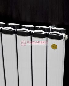 Горизонтальный дизайн радиатор Anit Pioneer 500 анодированный алюминий цвет белый