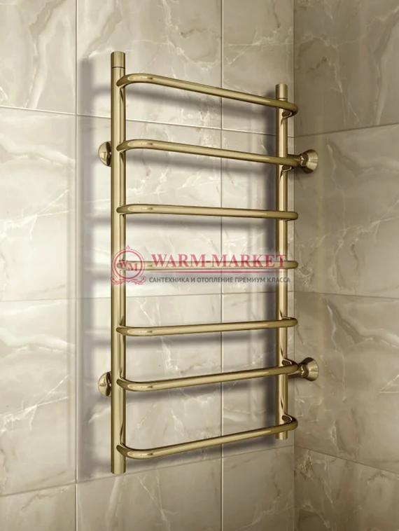 Полотенцесушитель Warmer B Standart 400х700х500 - 7 перекладин  с боковым подключением, античная бронза