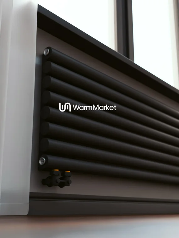 Bareng Monte Z 900 - горизонтальный трубчатый радиатор шириной 900 мм, нижнее левое подключение